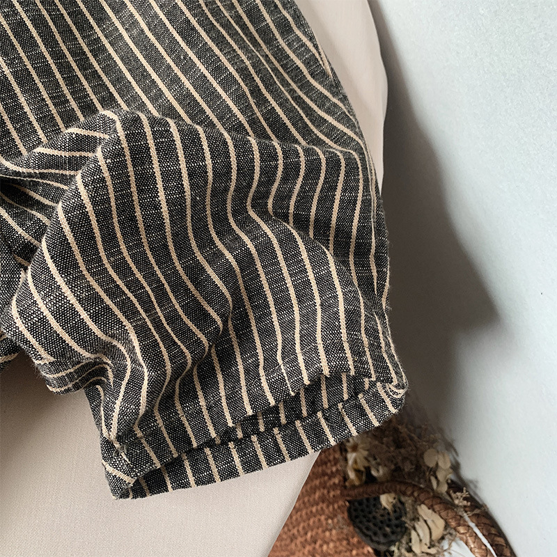 Vertical Striped Loose Shorts For Toddler Kids