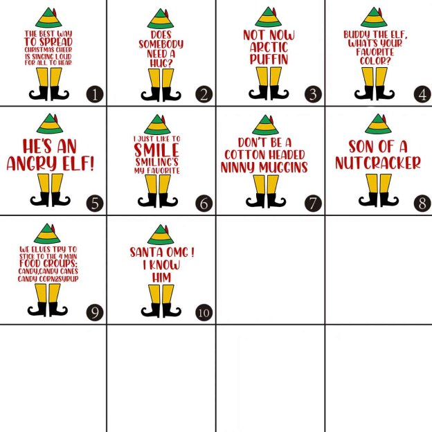 Elf Movie Quotes Christmas Family Matching Pajamas