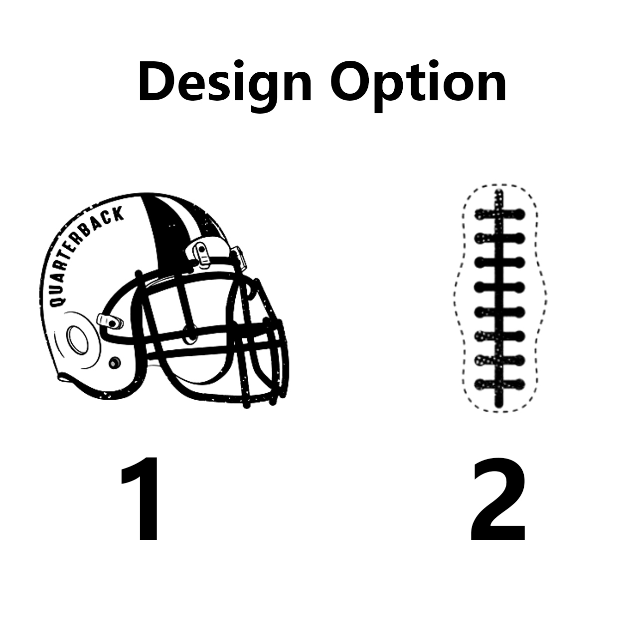 Quarterback Helmet And Football Daddy And Me Matching Shirt