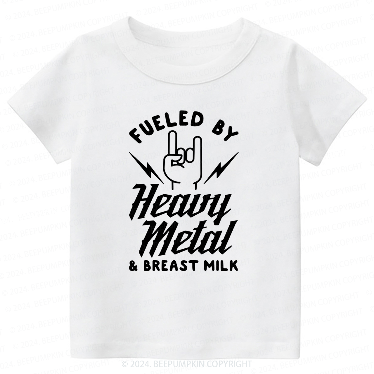 Fueled By Heavy Metal & Breast Milk Toddler&Kids Tees 8