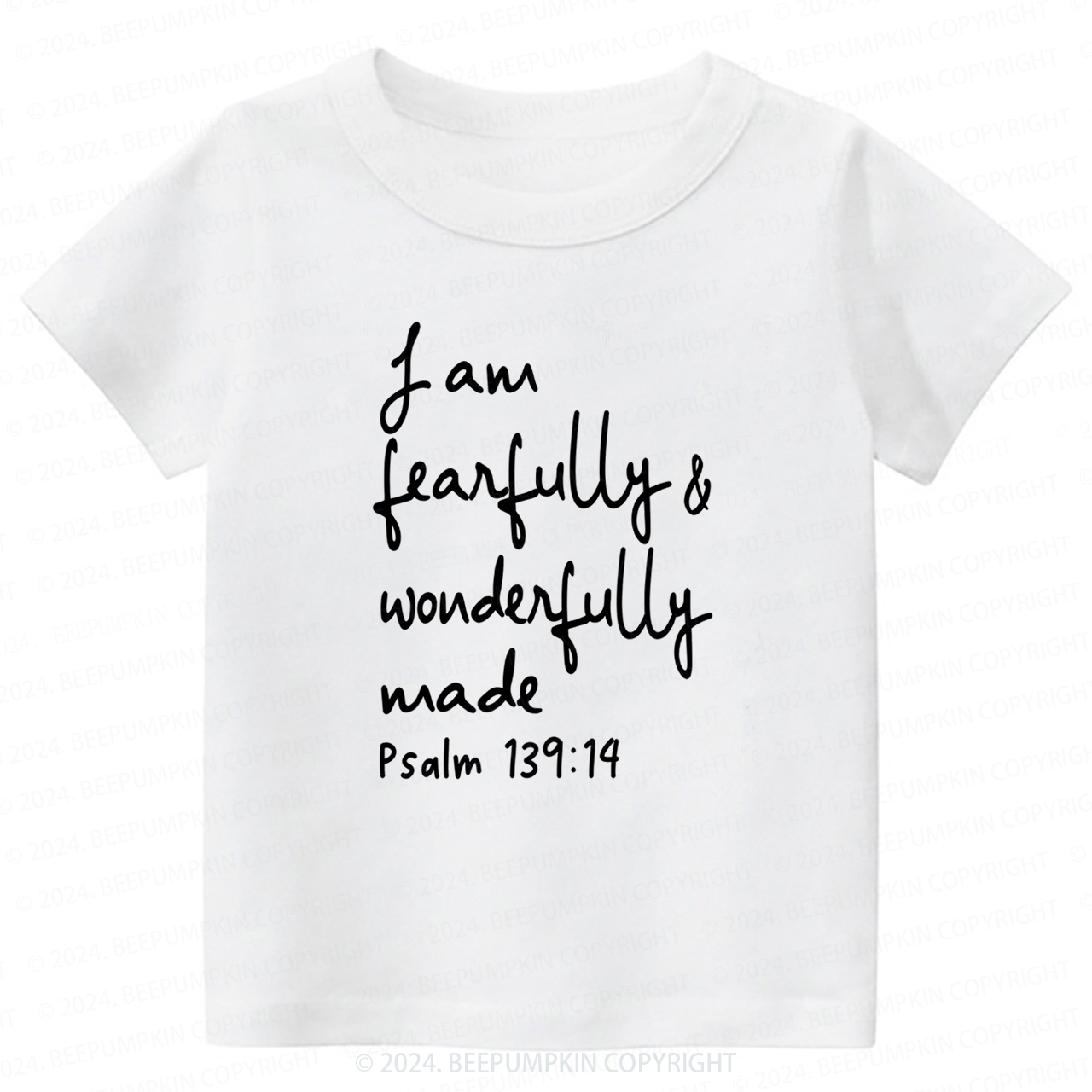 I Am Fearfully And Wonderfully Made Toddler&Kids Tees 