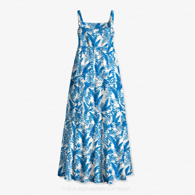 Ocean Palms Flowing Women’s Voile Cami Dress