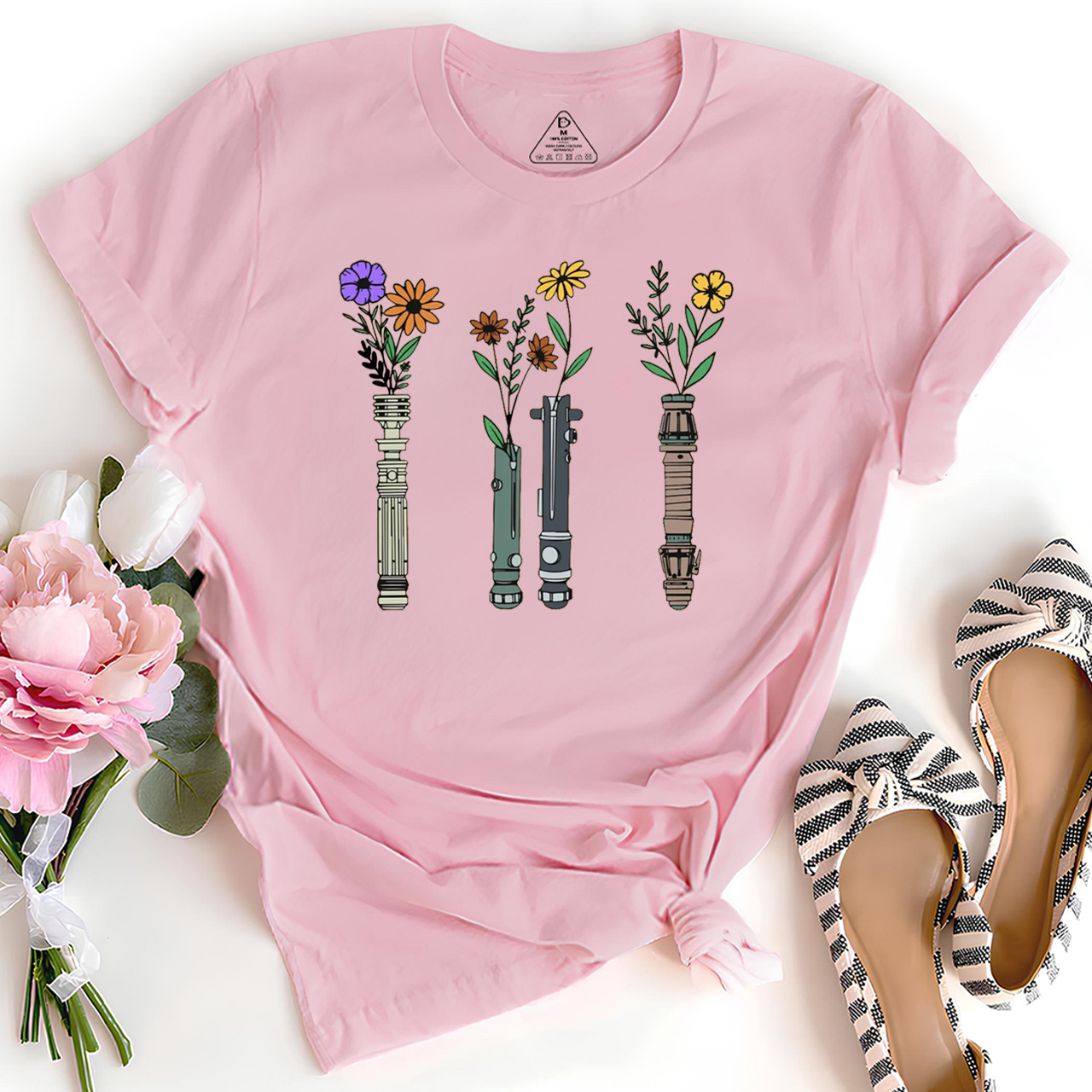 Floral Lightsaber SW Mama T-Shirts