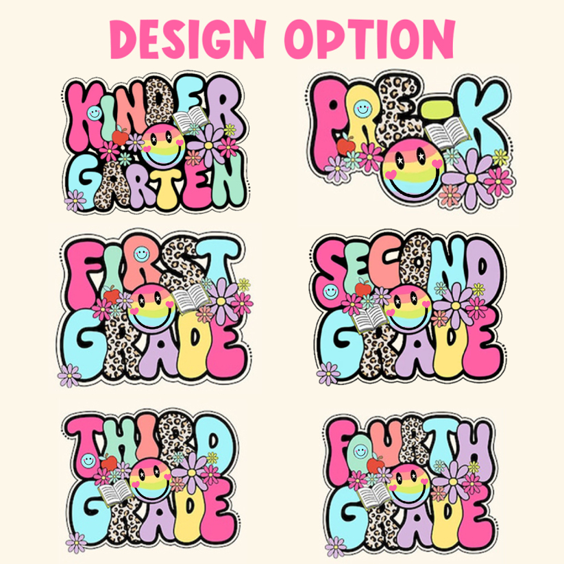 Personalized First/Second/Third Grade Kid's Hoodies Beepumpkin