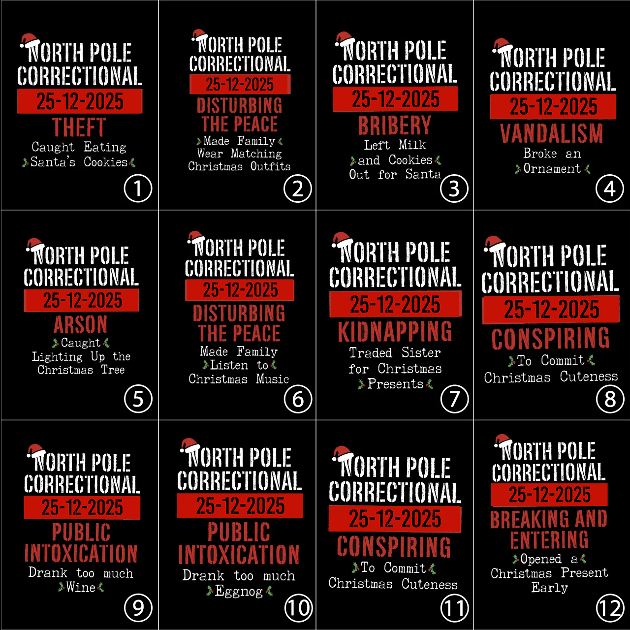 Funny Group Christmas Family Matching Blue Pajamas Beepumpkin