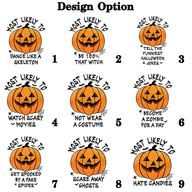 Personalized Most Likely To Halloween Family Matching Shirts