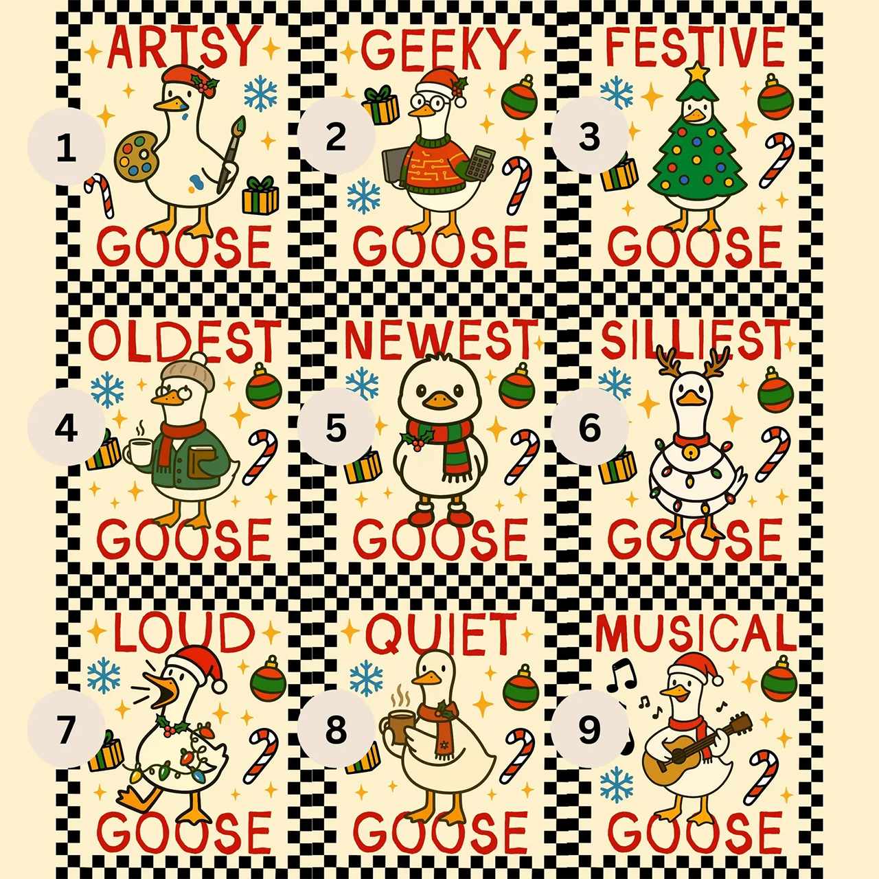 Personalized Goose Christmas Family Matching T-Shirts Beepumpkin