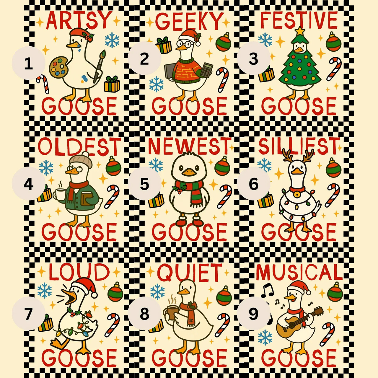 Personalized Goose Christmas Family Matching T-Shirts Beepumpkin