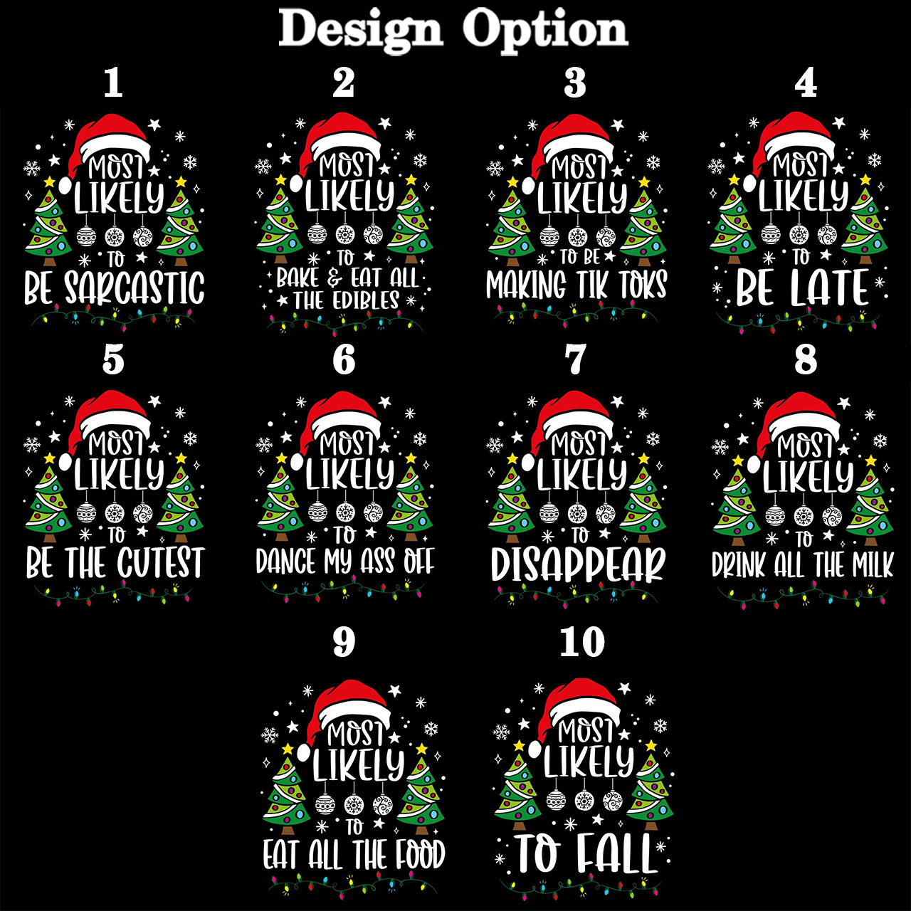 Personalized 30 Most Likely To Christmas Family Matching Pajamas