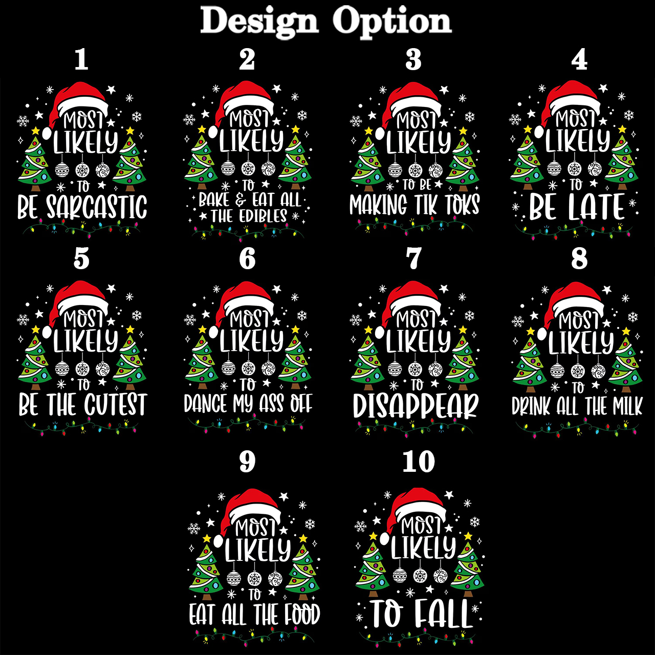 Personalized 30 Most Likely To Christmas Family Matching Pajamas