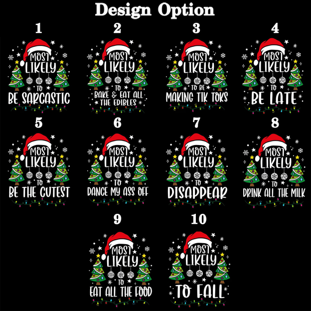 Personalized 30 Most Likely To Christmas Family Matching Pajamas