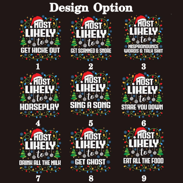 Personalized 27 Most Likely To Christmas Family Matching Pajamas