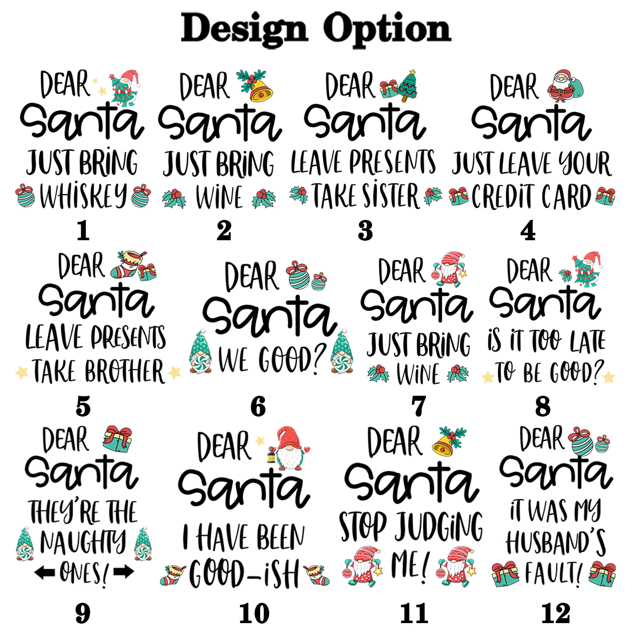 Personalized Dear Santa Family Matching Christmas Gnomes Pajamas Beepumpkin