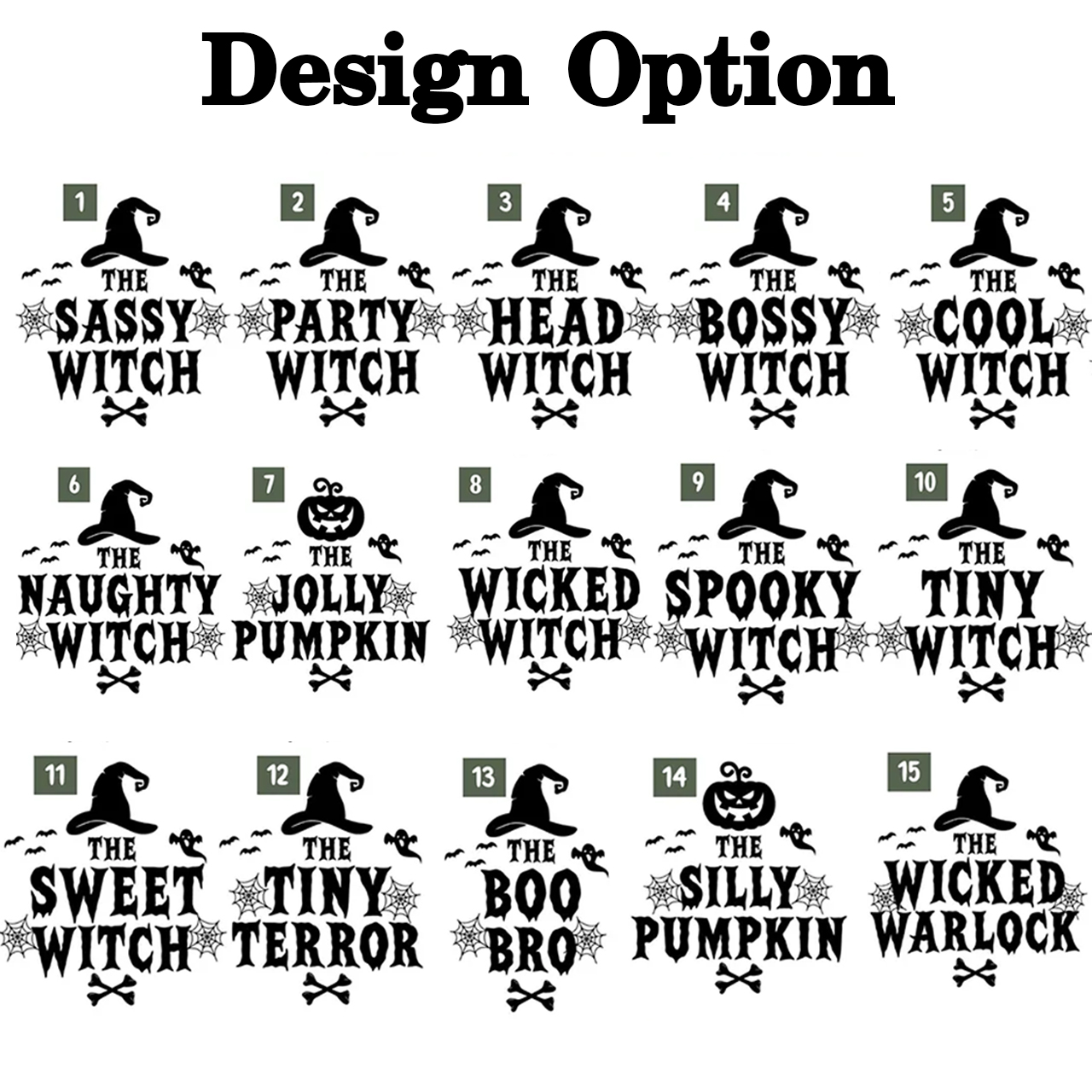 Personalized Witch & Pumpkin Crew Halloween Family Matching Shirts