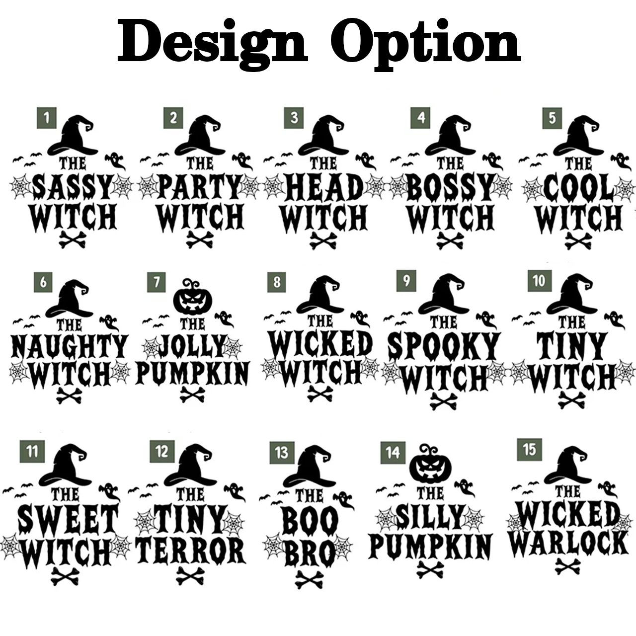 Personalized Witch & Pumpkin Crew Halloween Family Matching Shirts