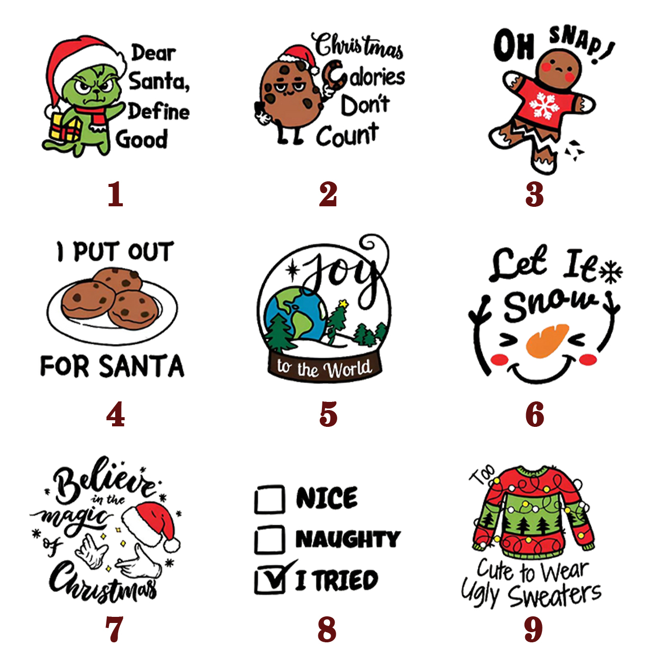 Personalized Joyful Holiday Christmas Family Matching T-Shirts Beepumpkin