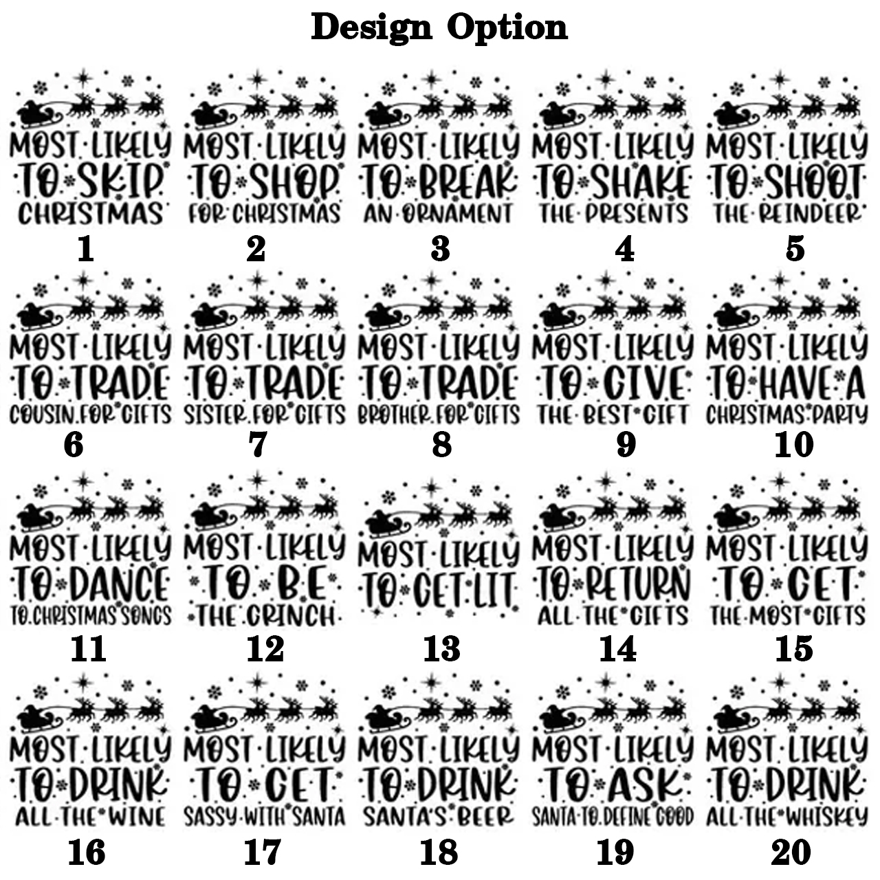 60 Most Likely To Christmas Family Matching T-Shirts Beepumpkin