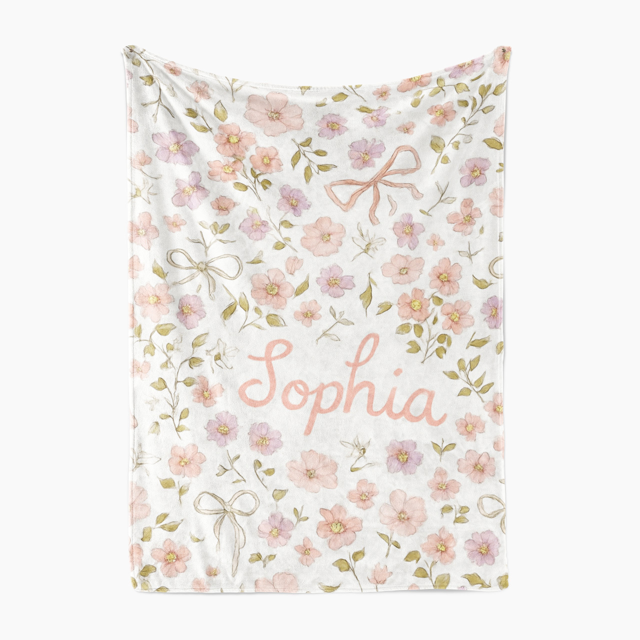 Personalized Blossom Dreams Name Fleece Blanket