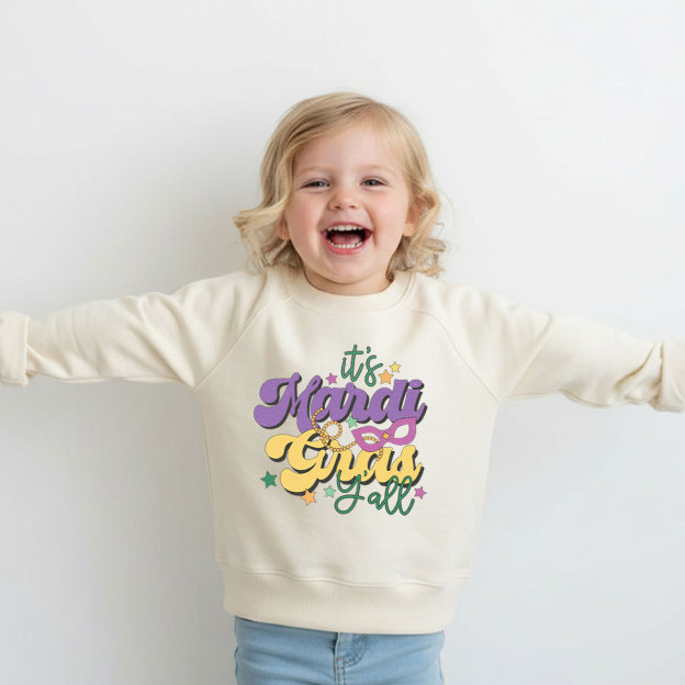 It's Mardi Gras Y'all Kid's Sweatshirt