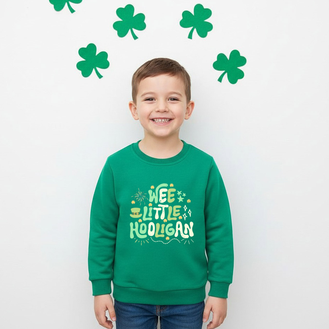 Wee Little Hooligan St. Patrick's Day Kid's Sweatshirt