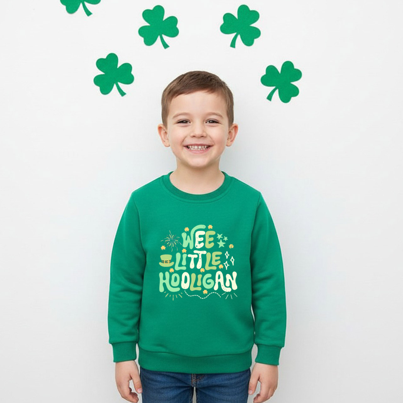 Wee Little Hooligan St. Patrick's Day Kid's Sweatshirt