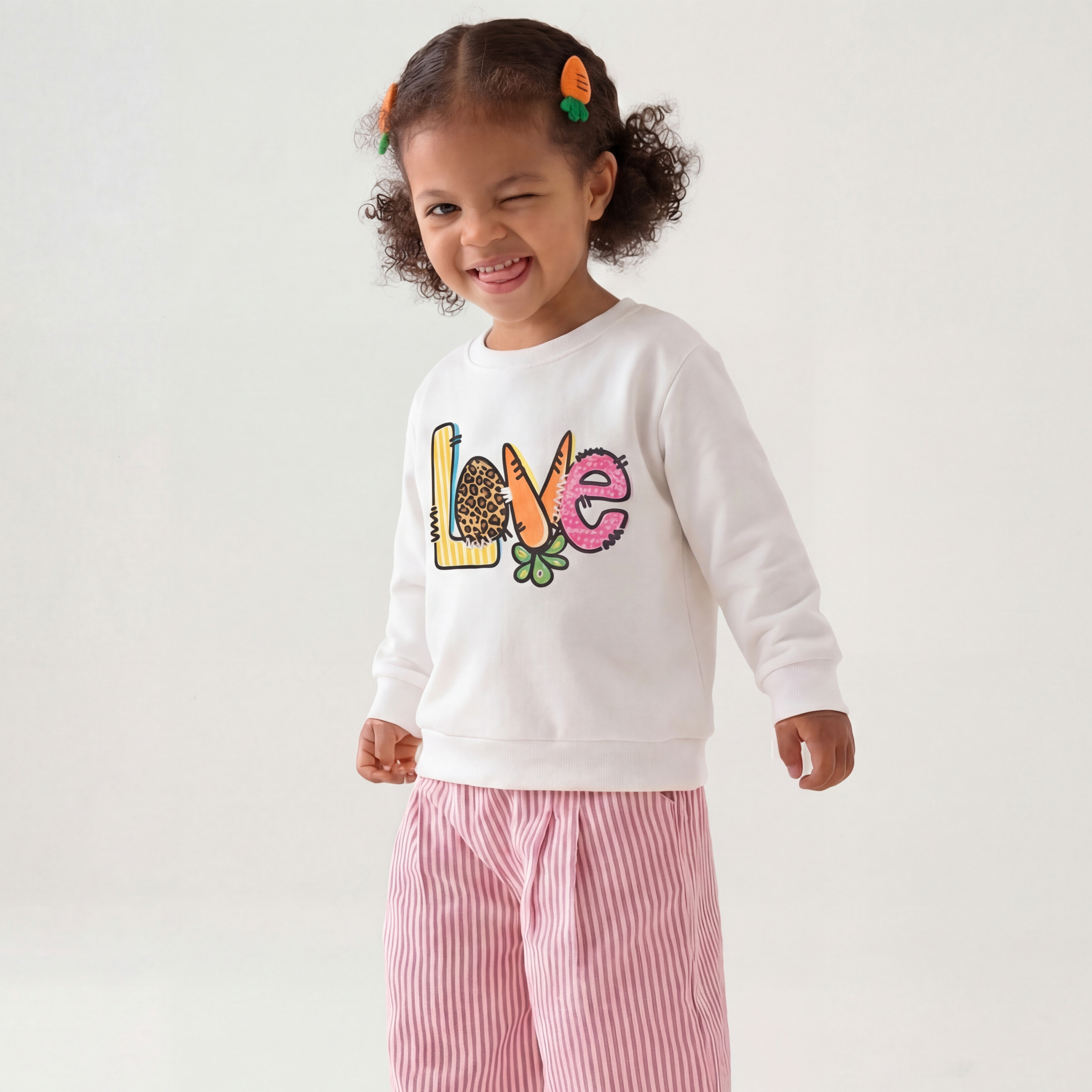Easter Carrot Love Kid's Sweatshirt