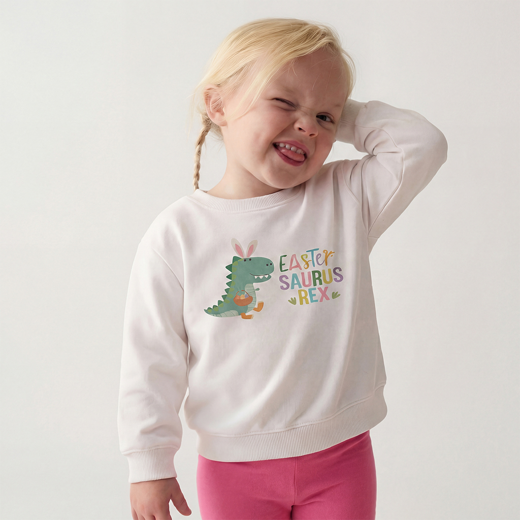 Easter Saurus Rex Kid's Sweatshirt