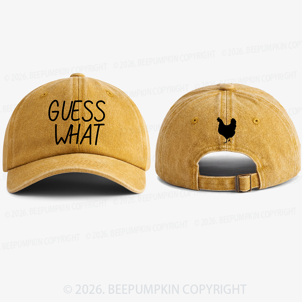 Guess What Chicken Butt Funny Baseball Cap