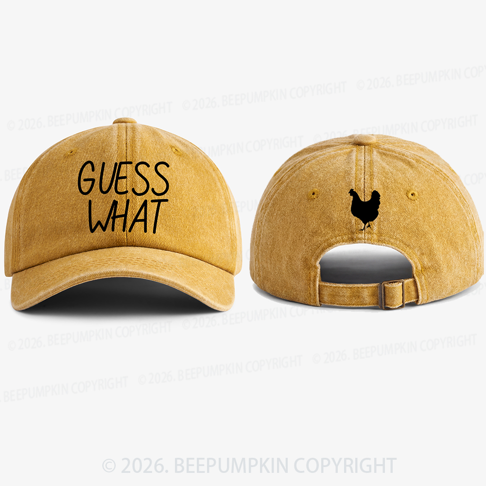 Guess What Chicken Butt Funny Baseball Cap