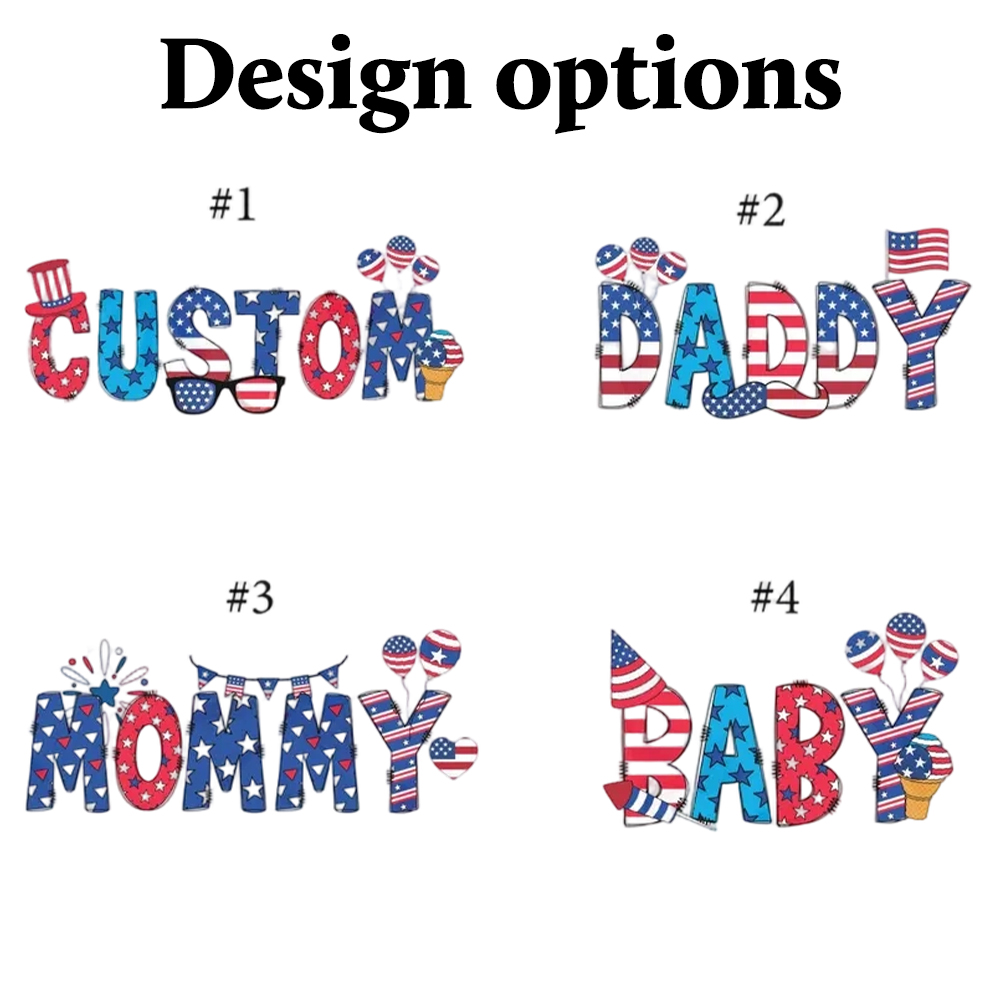 Personalized 4th Of July USA Patriotic Bodysuit