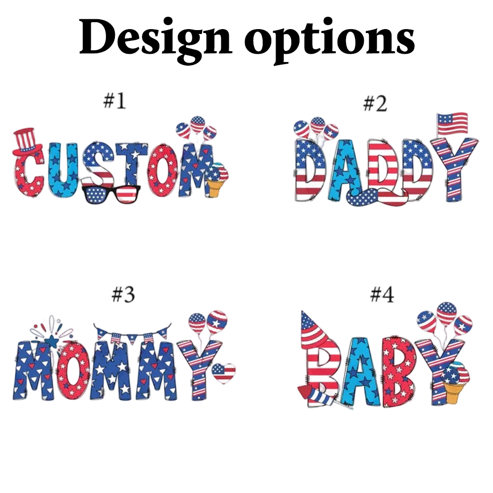 Personalized 4th Of July USA Patriotic Bodysuit