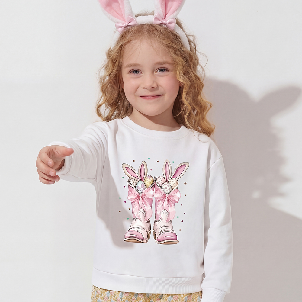 Howdy Easter Bunny Kid's Sweatshirt
