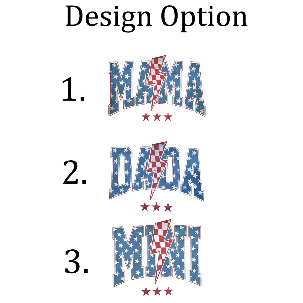 Mama Dada Mini 4th of July Family Matching Shirts