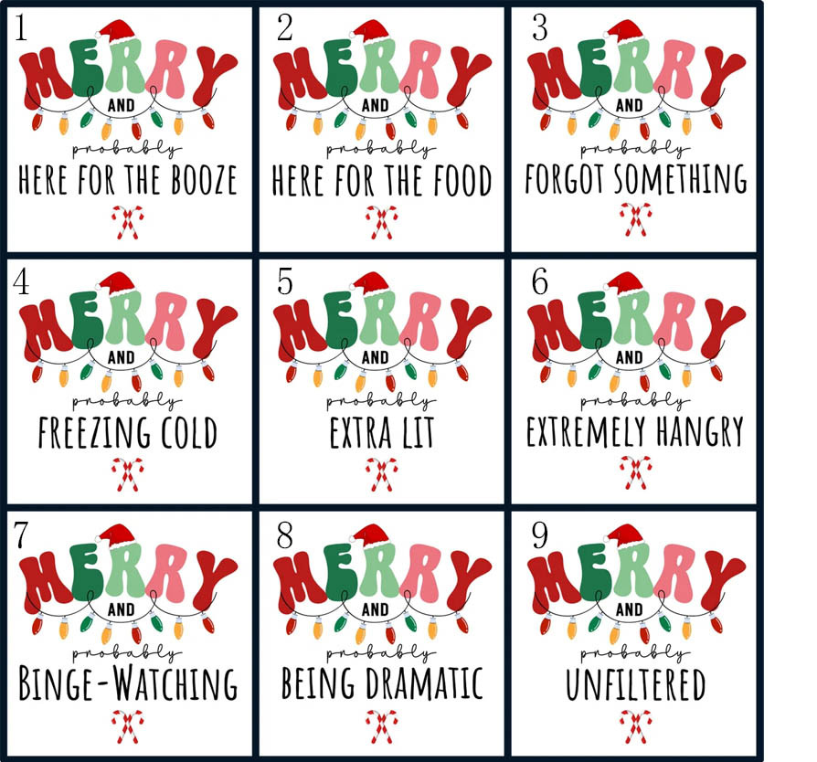 18 Quotes Personalized Custom Christmas Matching Pajamas