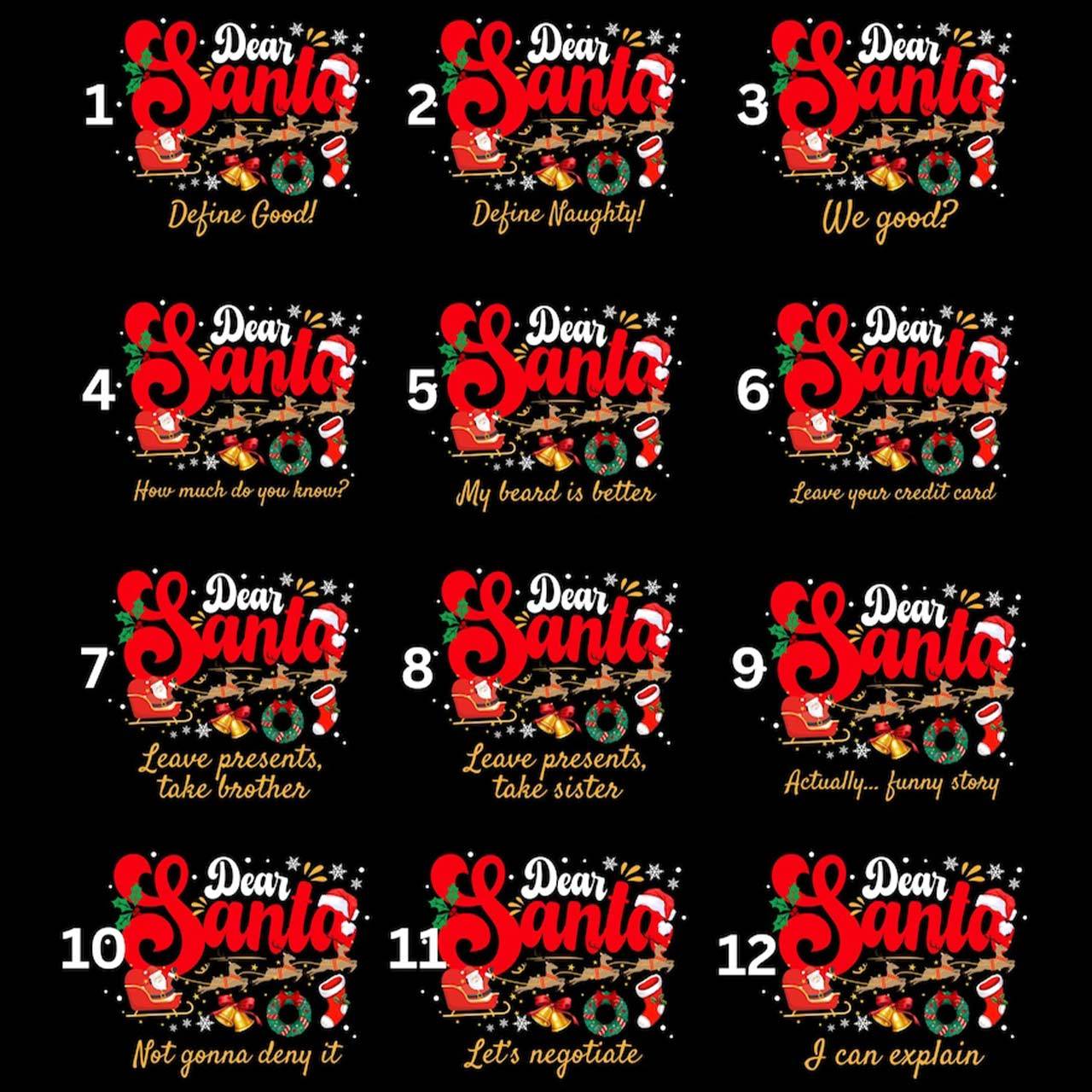 Personalized Dear Santa Family Matching Pajamas