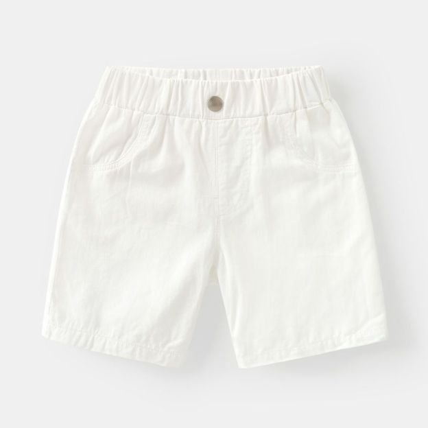 Simple Solid Color Shorts For Toddler Kids