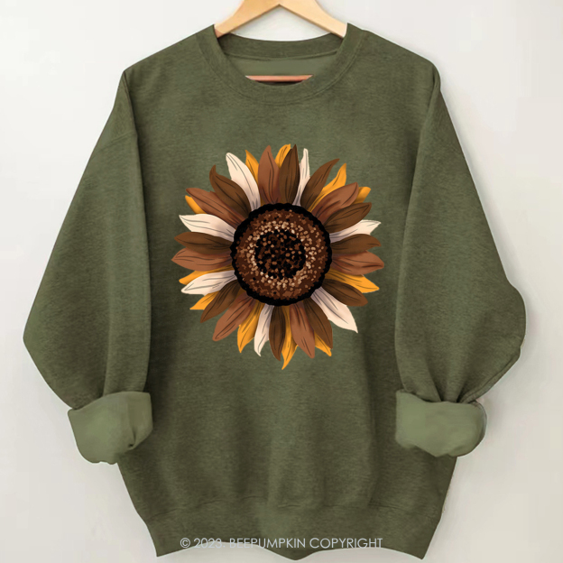 Pretty Fall Sunflower Sweatshirt Beepumpkin
