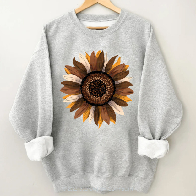 Pretty Fall Sunflower Sweatshirt Beepumpkin