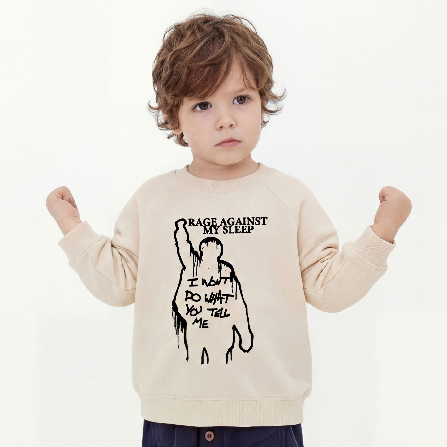 Rage Against My Sleep Kid's Sweatshirt 7