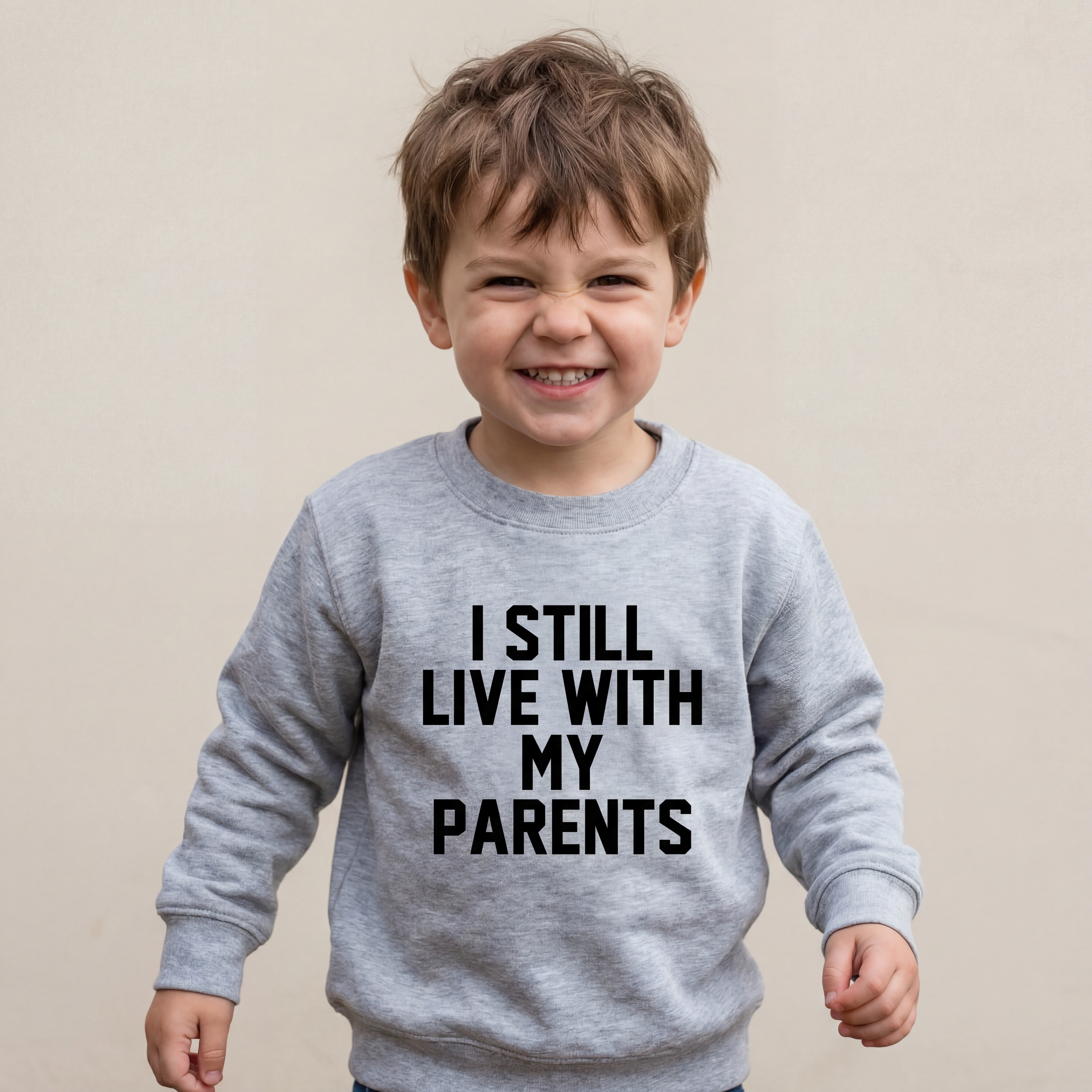 I Still Live With My Parents Kids Sweatshirt