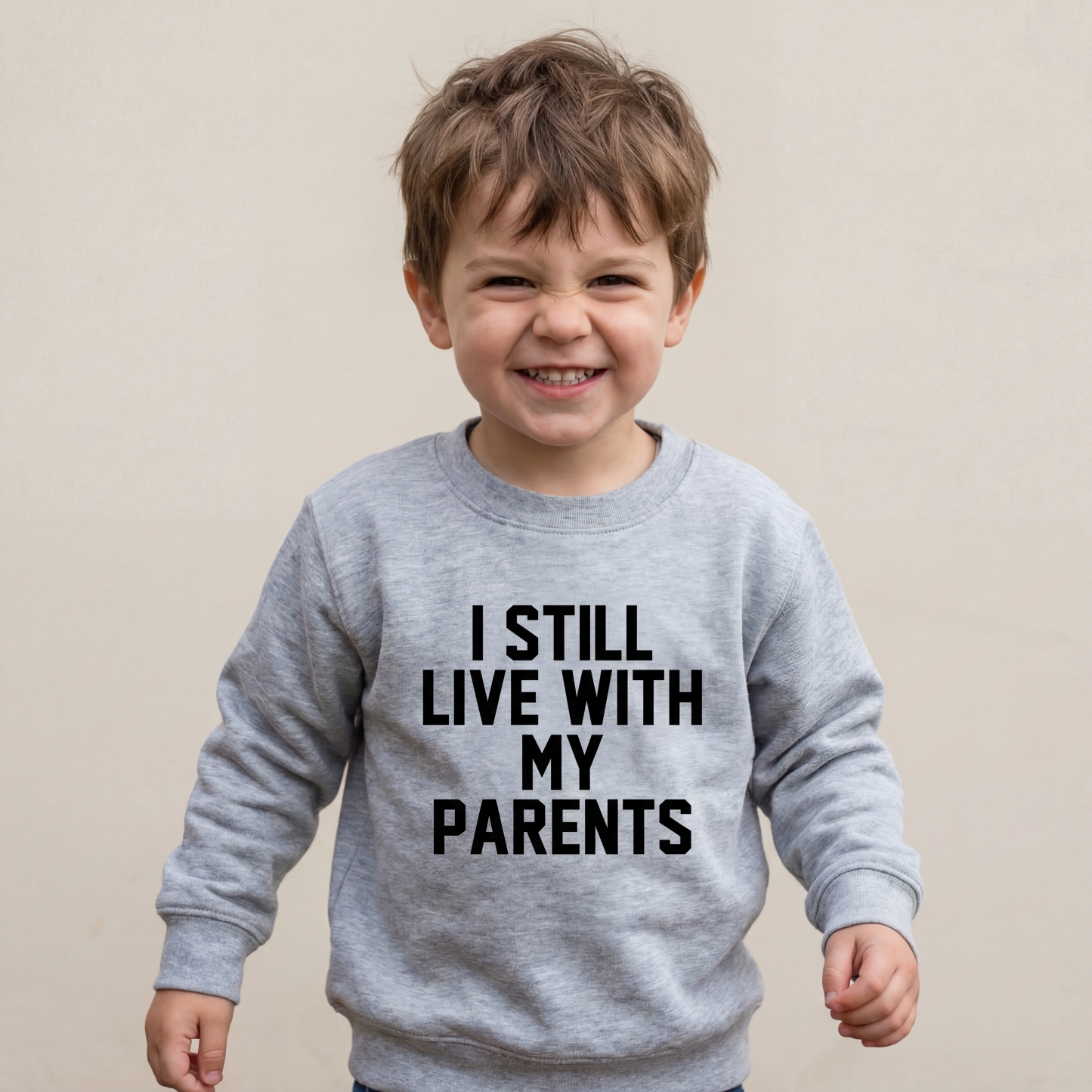 I Still Live With My Parents Kids Sweatshirt