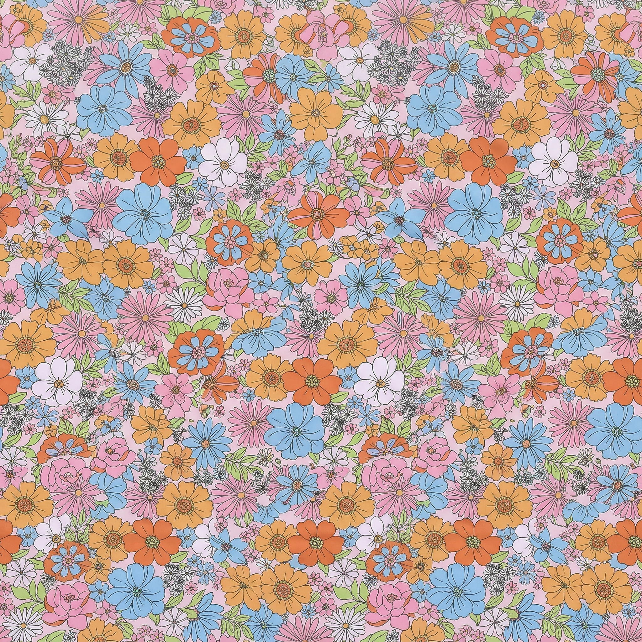 Retro Daisy Girls Halter Tie Swimsuit