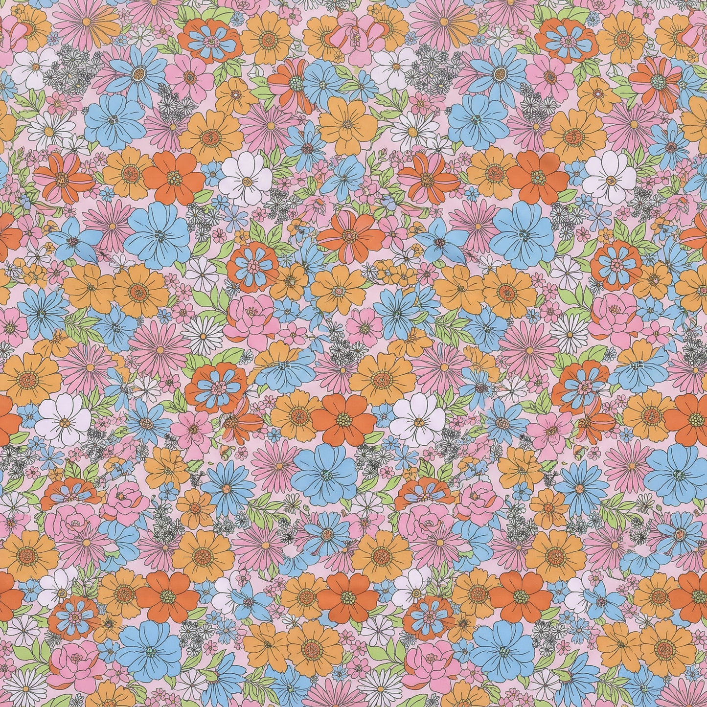 Retro Daisy Girls Halter Tie Swimsuit