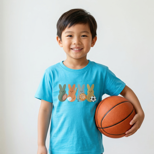 Easter Sporty Bunnies Toddler&Kid's Tees