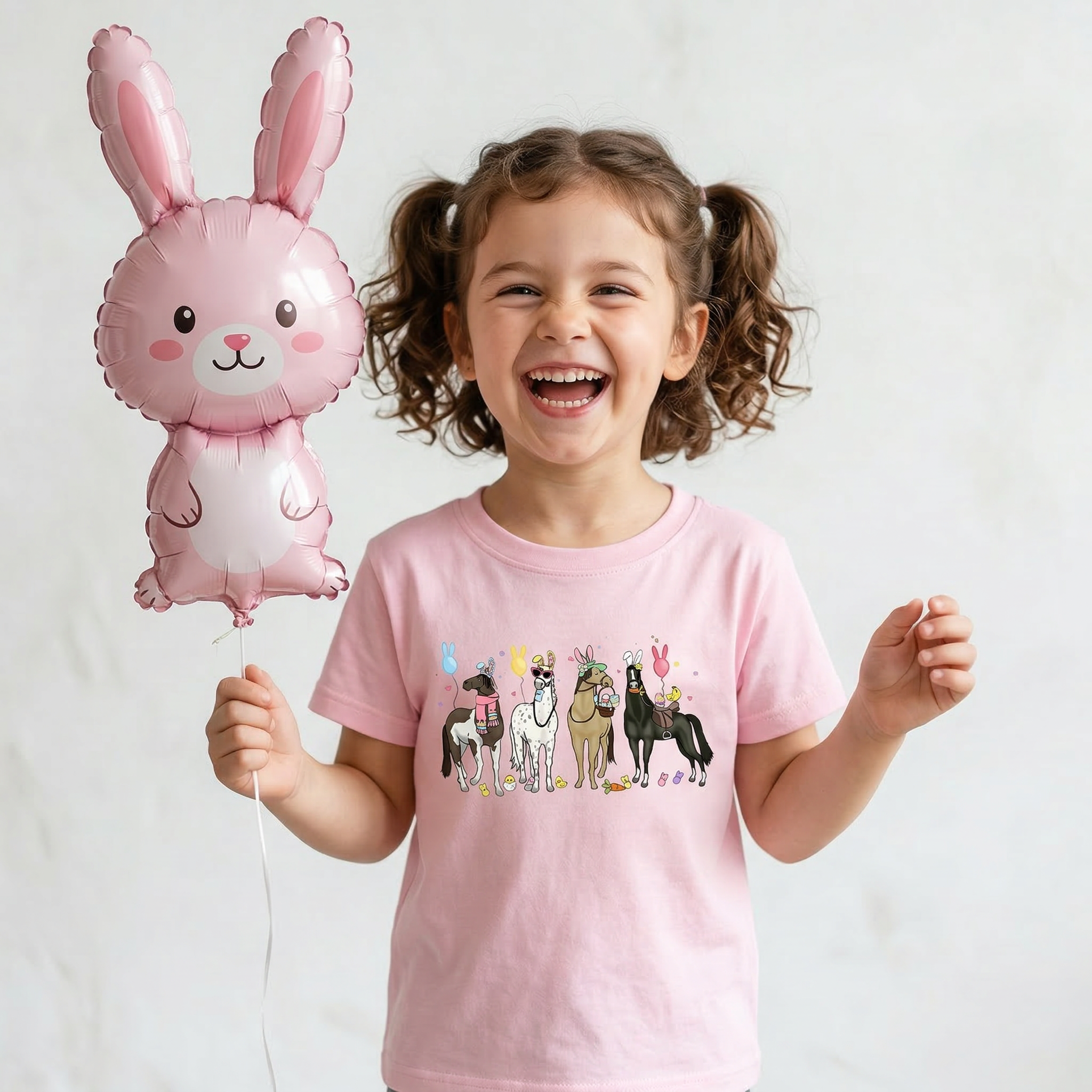 Funny Horse Easte Toddler&Kid's Tees