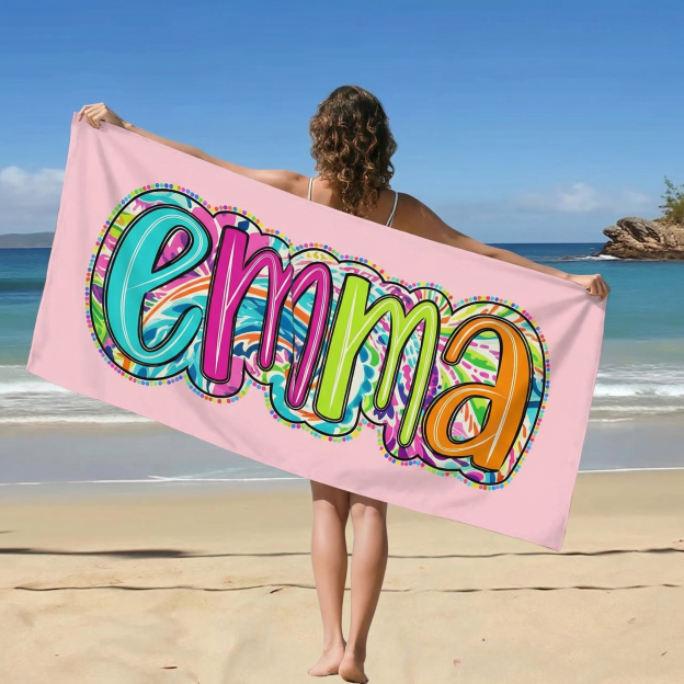 Personalized Quick Dry Beach Burst Beach Towel