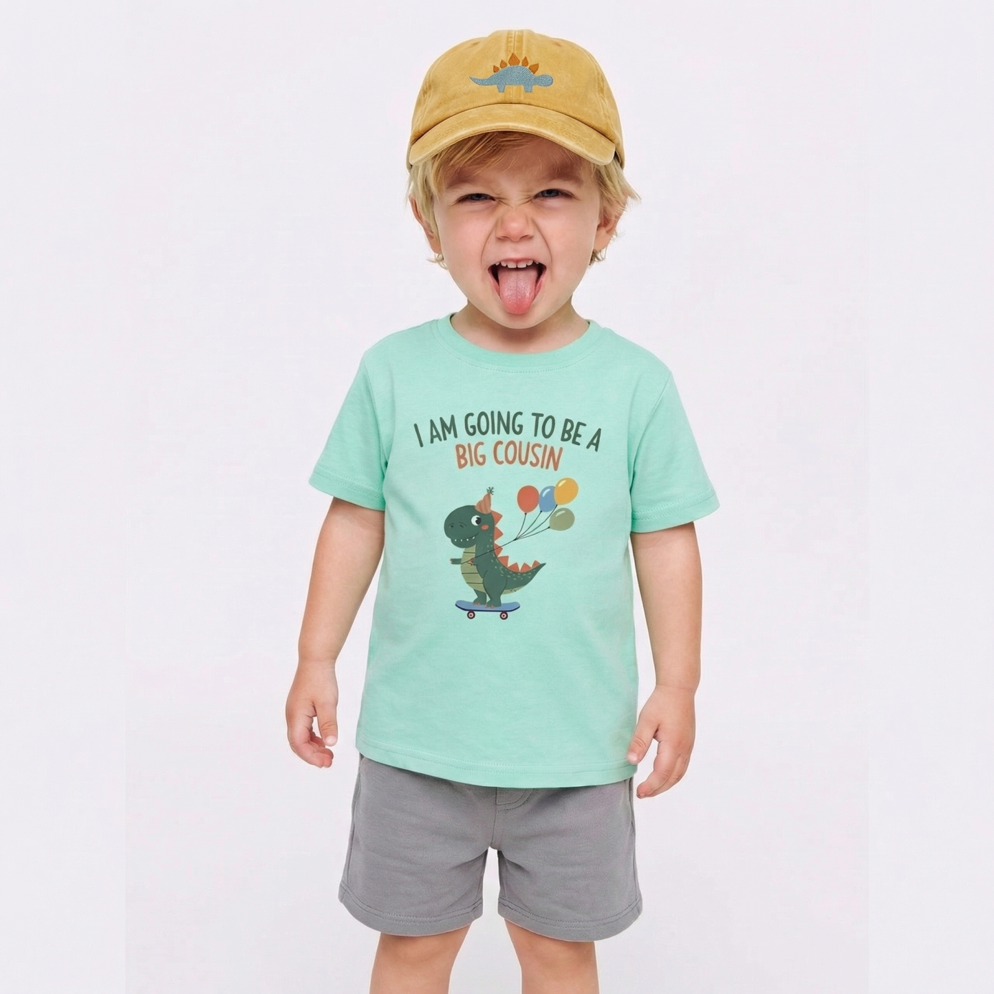 I'm Going To Be A Big Cousin Dinosaur Toddler&Kid's Tees