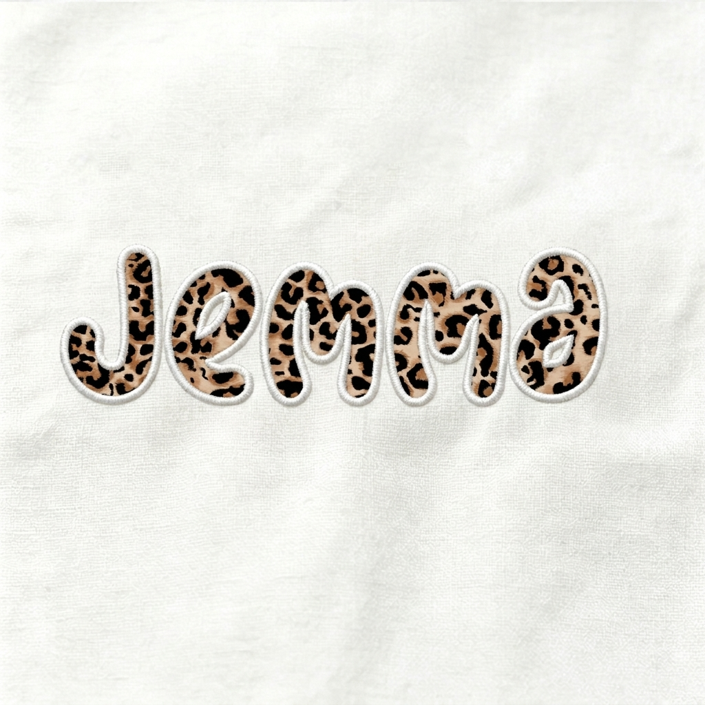 Personalized Applique Vintage Leopard Spots Toddler&Kid's Tees