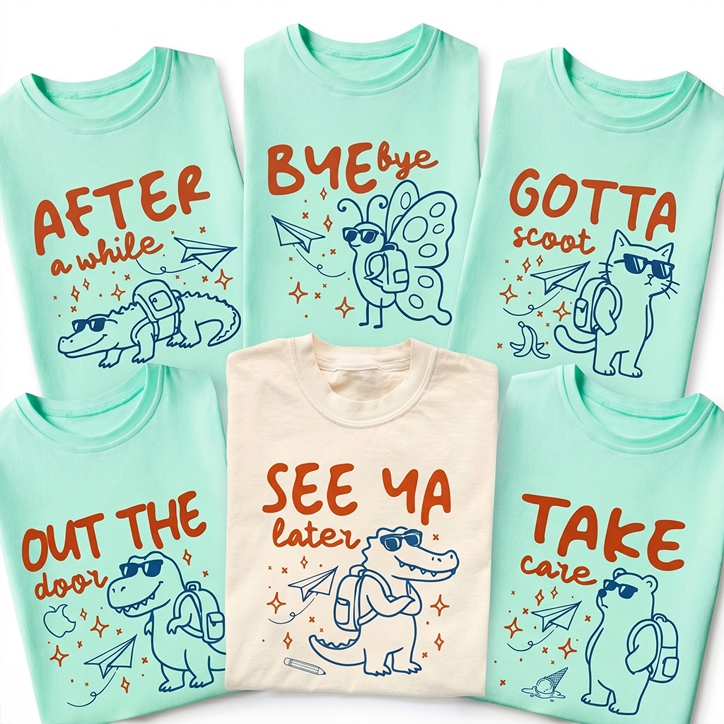 Personalized Cute Animal Funny School Toddler&Kid's Tees