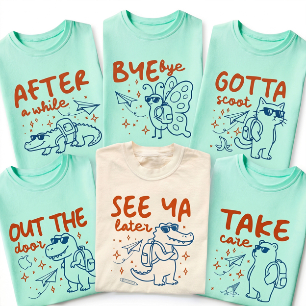 Personalized Cute Animal Funny School Toddler&Kid's Tees